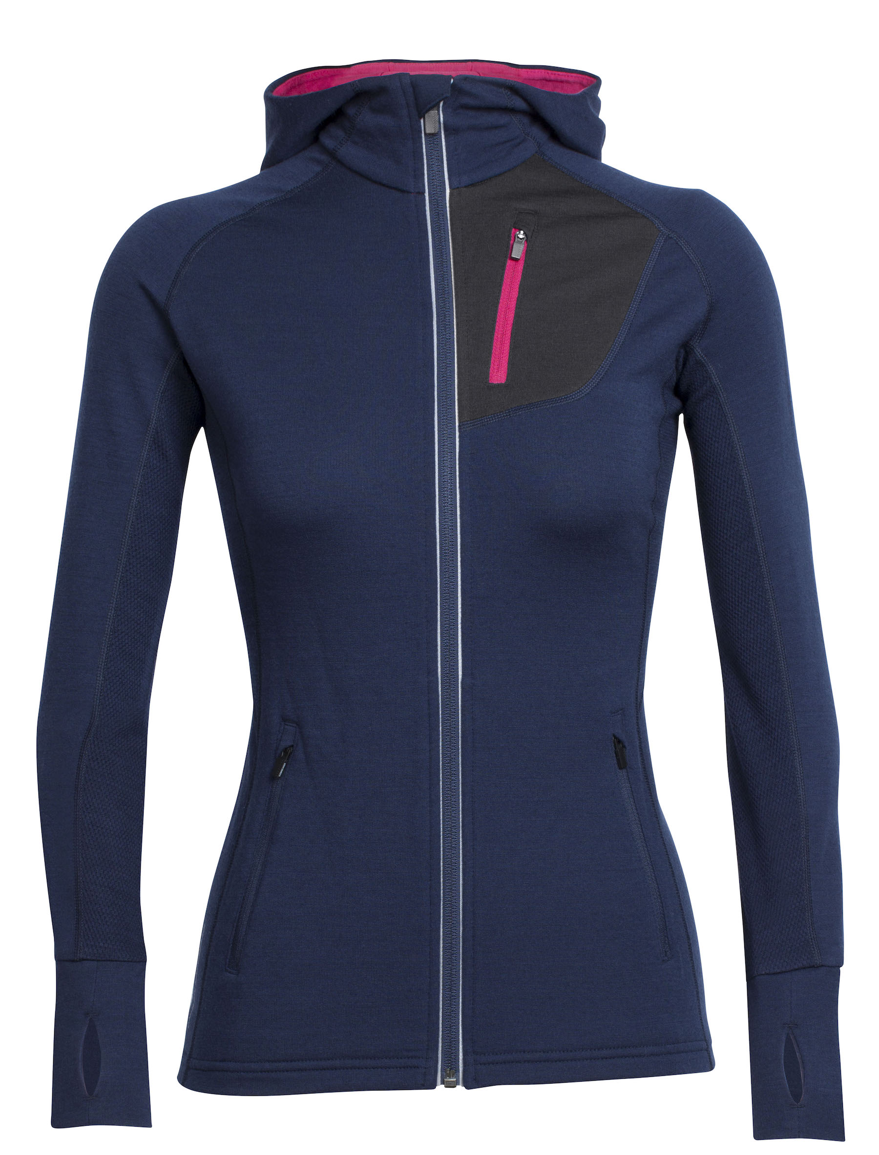 Icebreaker - Quantum Long Sleeve Zip Hood - Sudadera - Mujer