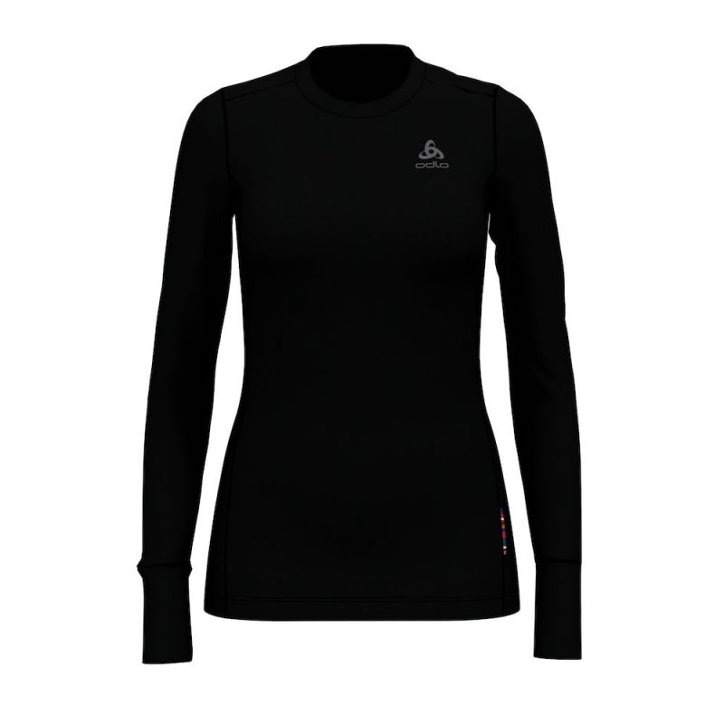 Odlo Bl Top Crew Neck L//S Natural 100/% Merino Warm Camiseta Mujer