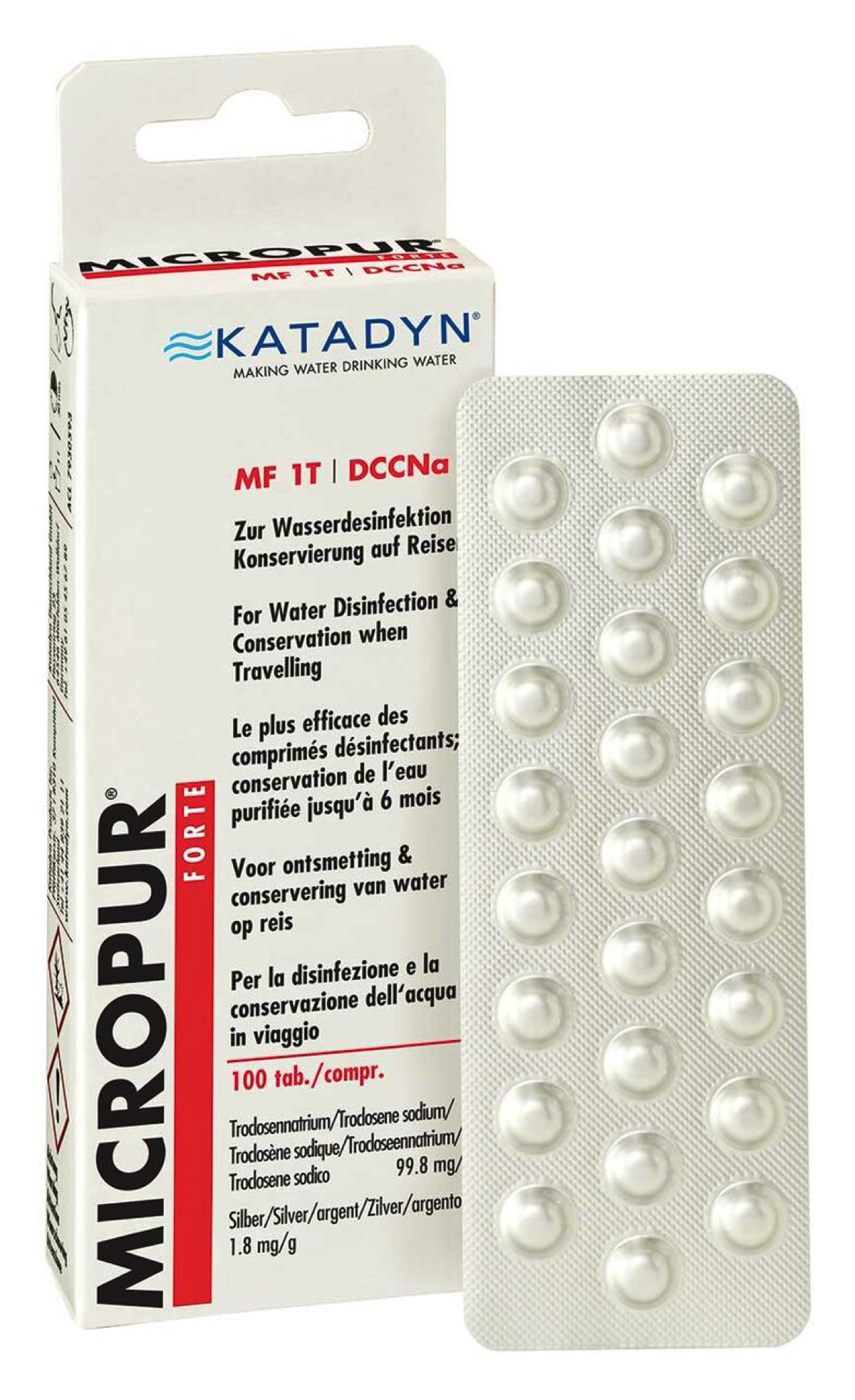 Katadyn - Micropur Forte MT1 DCCNa - Desinfección del agua